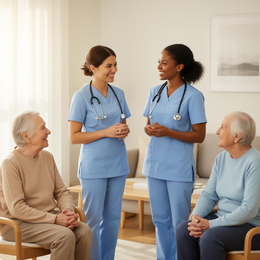 Equipo profesional de LEBAT SALUD acompañando a pacientes